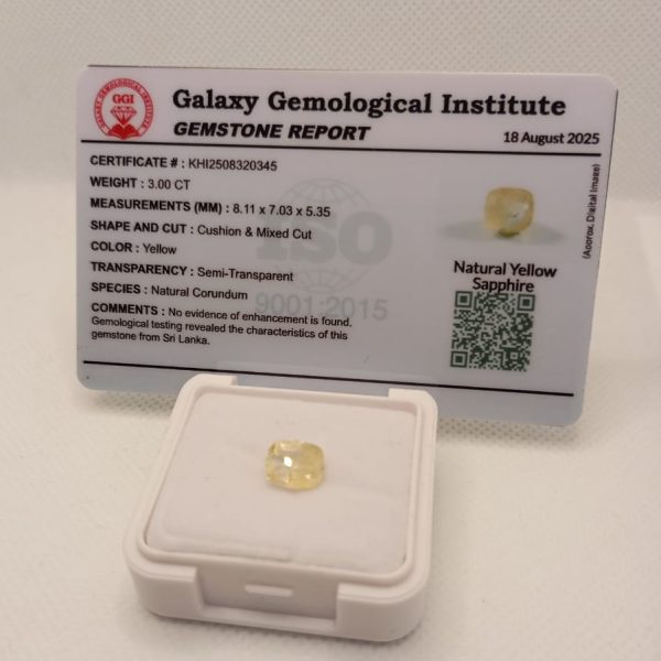 Natural Ceylon Yellow Sapphire