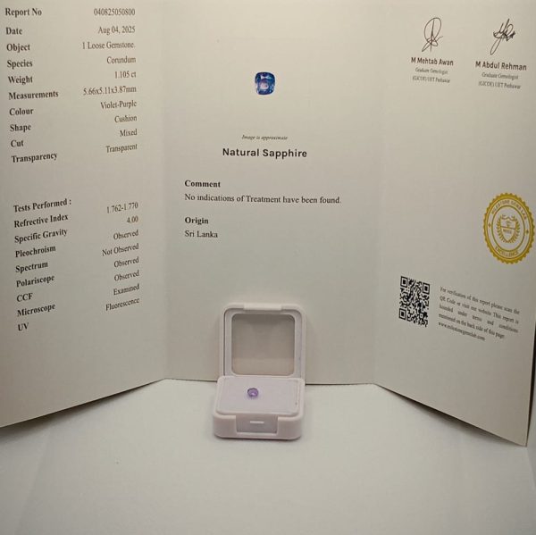 Natural Ceylon Sapphire