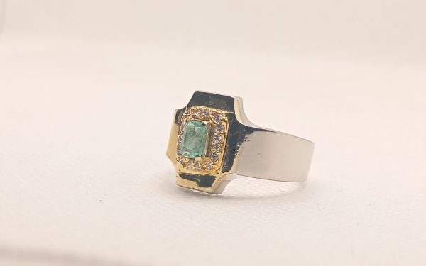 Punjsher Emerald 925 Silver ring