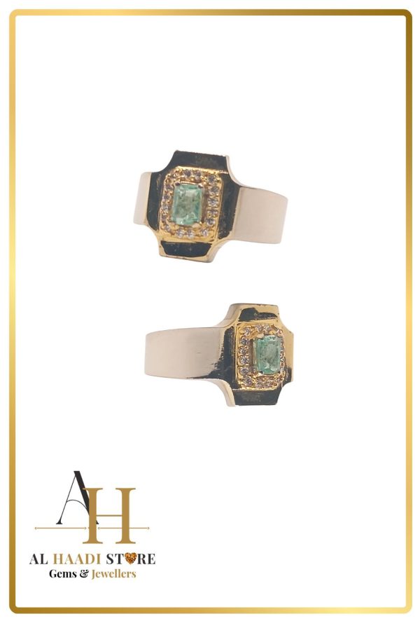 Punjsher Emerald 925 Silver ring