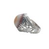 Natural Eye Agate Silver Ring