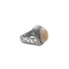 Natural Eye Agate Silver Ring