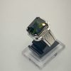 Natural Tourmaline Silver Ring