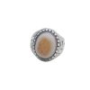 Natural Eye Agate Silver Ring