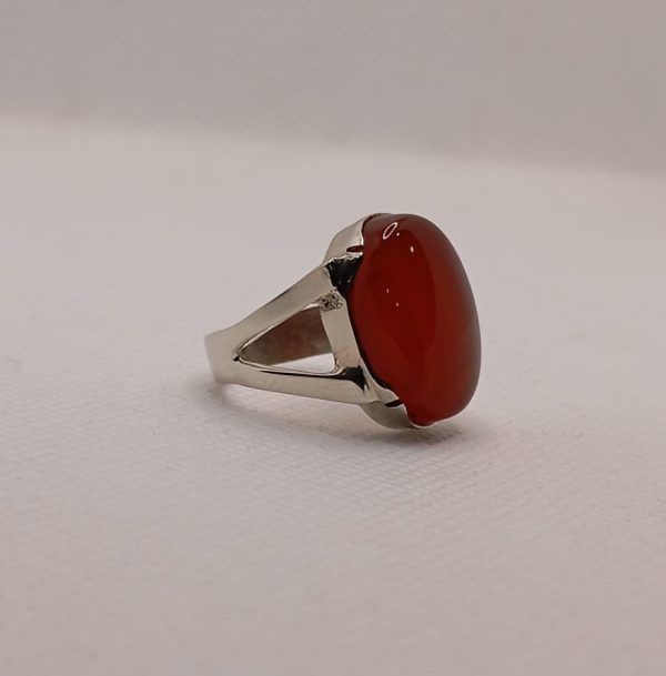 Natural Agate Silver ring
