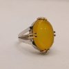 Yellow Agate (Agate) Silver Ring