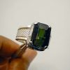 Natural Tourmaline Silver Ring