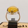 Yellow Agate (Agate) Silver Ring
