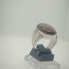 Natural Agate(Aqeeq) Silver ring