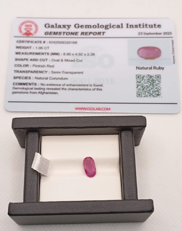 Natural Afghanistan Ruby
