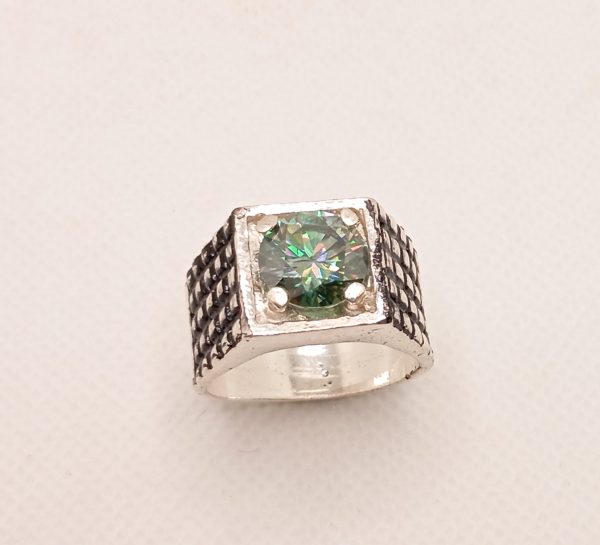 Silver Ring with Masonite