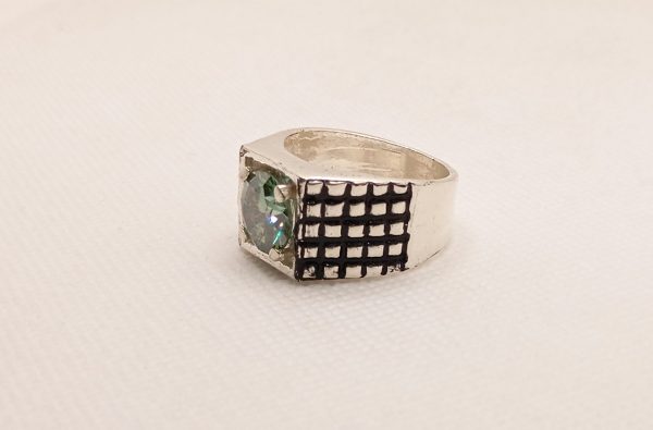 Silver Ring with Masonite