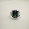Natural Tourmaline Silver Ring