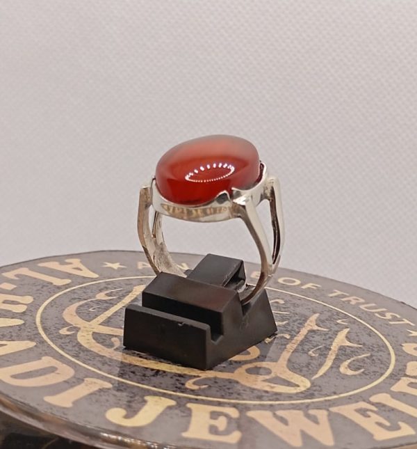 Natural Agate Silver ring