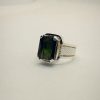 Natural Tourmaline Silver Ring