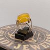 Yellow Agate (Agate) Silver Ring