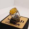 Yellow Agate (Agate) Silver Ring