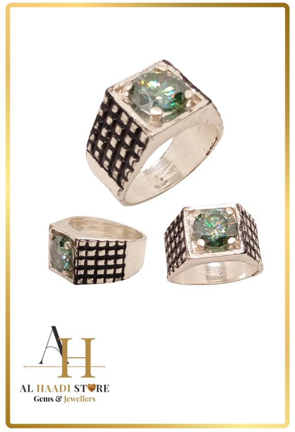 Silver Ring with Masonite