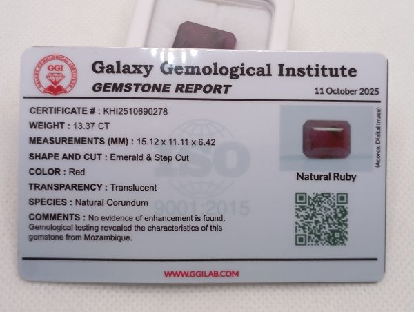 Natural Mozambique Ruby