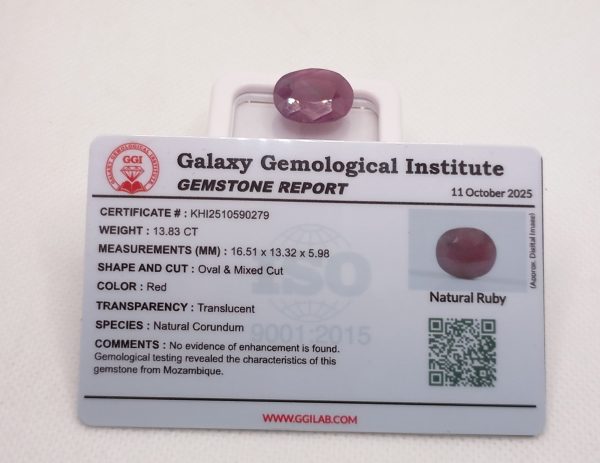 Natural Mozambique Ruby