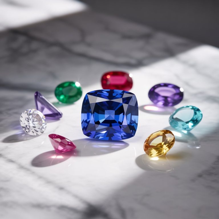 Luxury Gemstone Collection Display