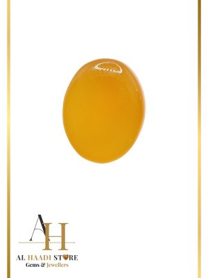 Natural Yellow Agate Aqeeq