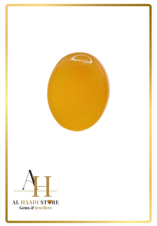 Natural Yellow Agate Aqeeq