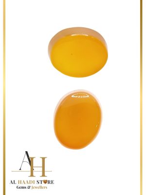 Natural Yellow Agate Aqeeq